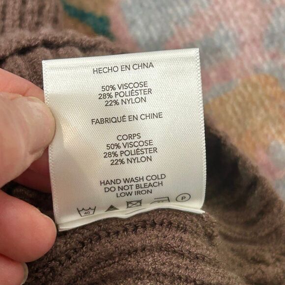 Talulah sweater Romper Playsuit Large Brown Ribbed Knit One Piece Long Sleeve - Picture 12 of 16